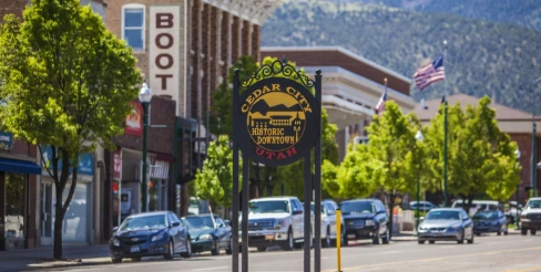 Cedar City historic downtown Main Street