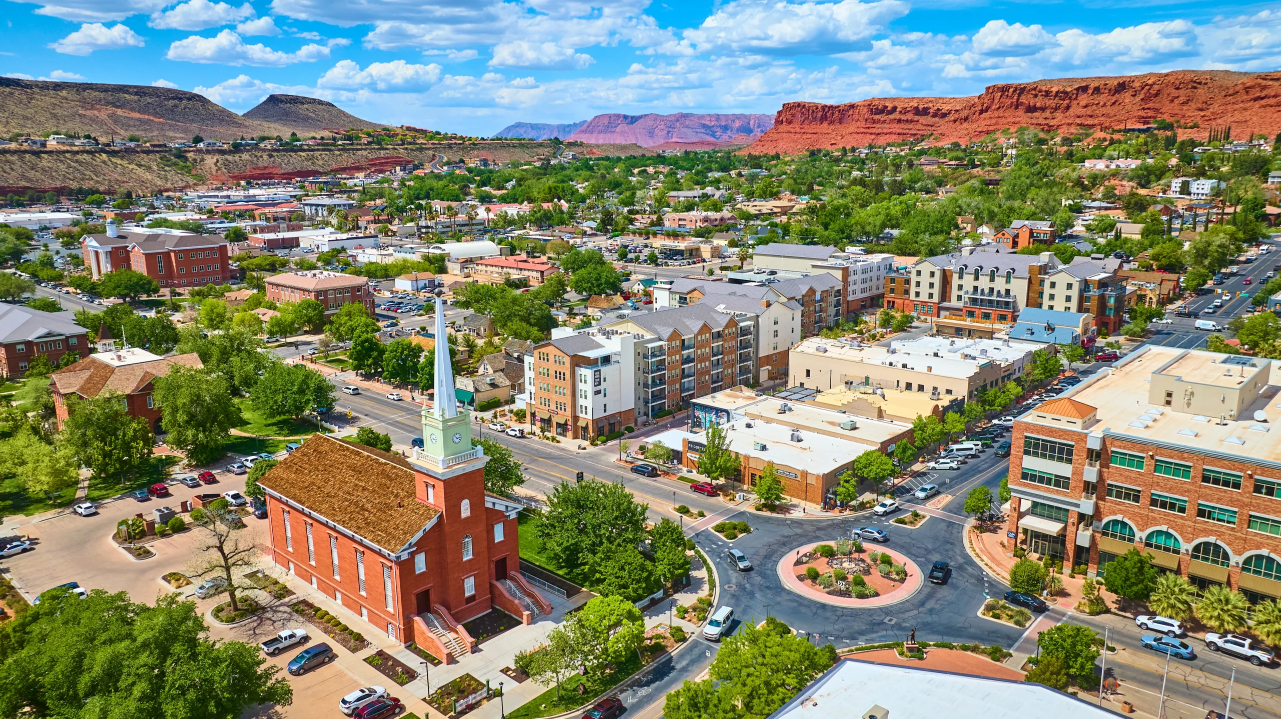 Historic St. George Tabernacle and downtown district